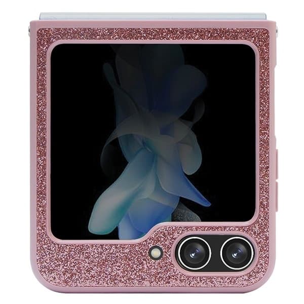 Guess Glitter Script - θήκη για Samsung Galaxy Z Flip5 - Ροζ 3
