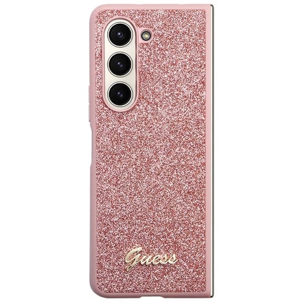 Guess Glitter Script - θήκη για Samsung Galaxy Z Fold5 - Ροζ 2