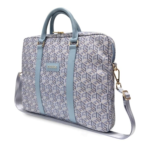 Guess Τσάντα GUCB15HGCFSEB 16" Μπλε/blue GCube Stripes 2