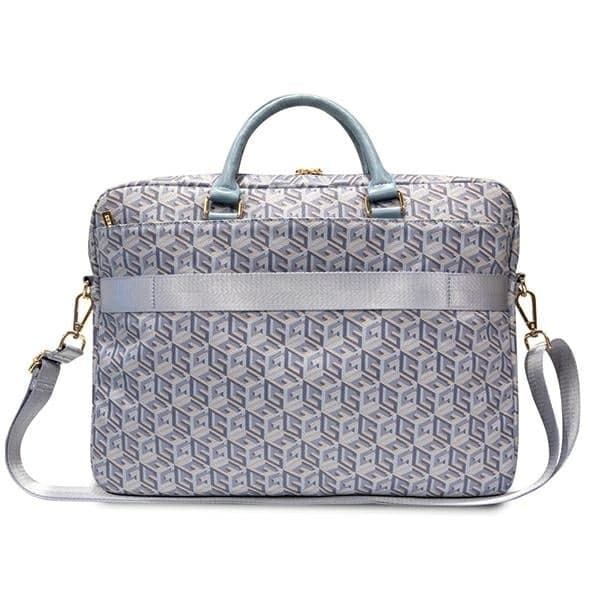 Guess Τσάντα GUCB15HGCFSEB 16" Μπλε/blue GCube Stripes 3
