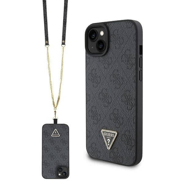 Guess Metal Logo - θήκη για Apple iPhone 15 Plus - Μαύρο
