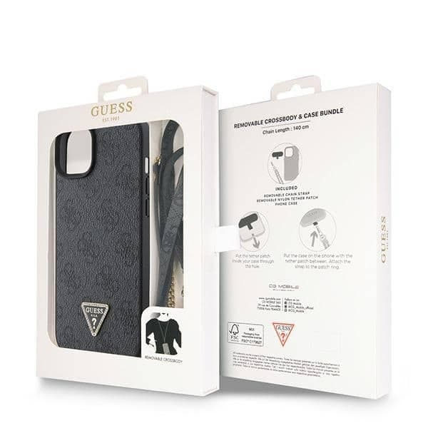 Guess Metal Logo - θήκη για Apple iPhone 15 Plus - Μαύρο 9