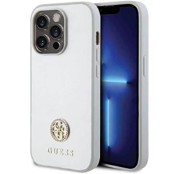 Guess Strass Metal Logo - θήκη για Apple iPhone 15 Pro - Διάφανο