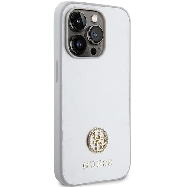 Guess Strass Metal Logo - θήκη για Apple iPhone 15 Pro - Διάφανο 4