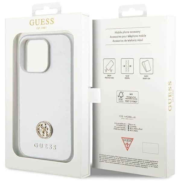 Guess Strass Metal Logo - θήκη για Apple iPhone 15 Pro - Διάφανο 8