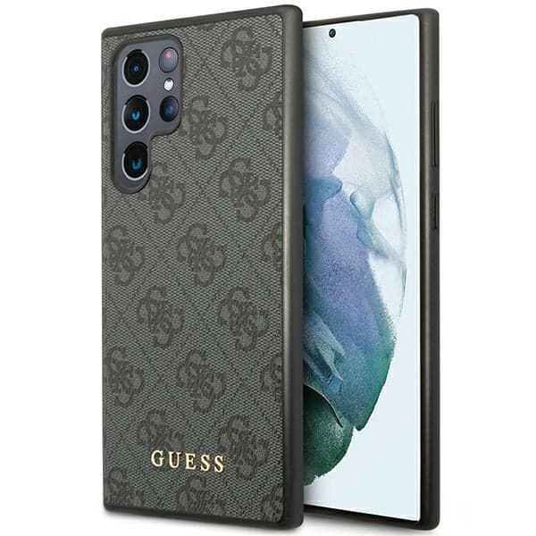 Guess 4G Metal Gold Logo - θήκη για Samsung Galaxy S24 Ultra - Μαύρο