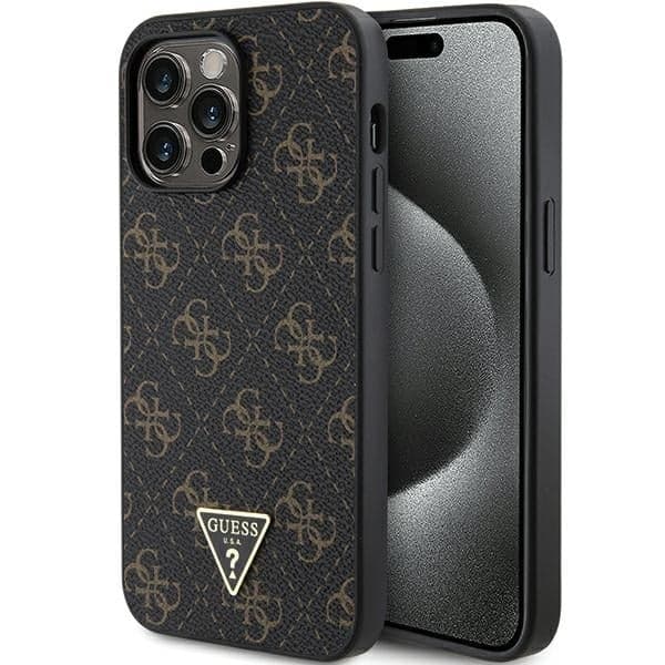 Guess 4G Triangle Metal Logo - θήκη για Apple iPhone 14 Pro Max - Μαύρο