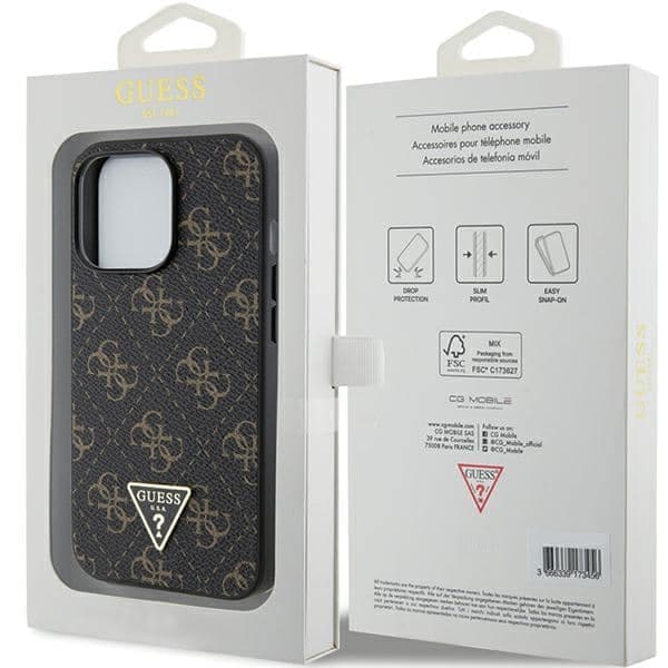Guess 4G Triangle Metal Logo - θήκη για Apple iPhone 14 Pro Max - Μαύρο 8