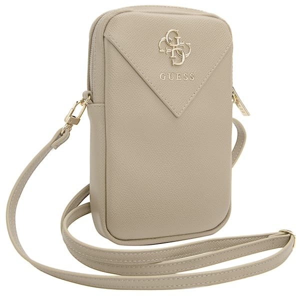 Guess Τσάντα GUWBZPGSTEGD ciemnobeżowy/beige Zip Triangle 4G 3