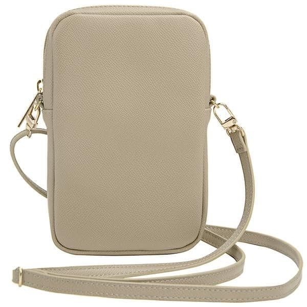 Guess Τσάντα GUWBZPGSTEGD ciemnobeżowy/beige Zip Triangle 4G 4