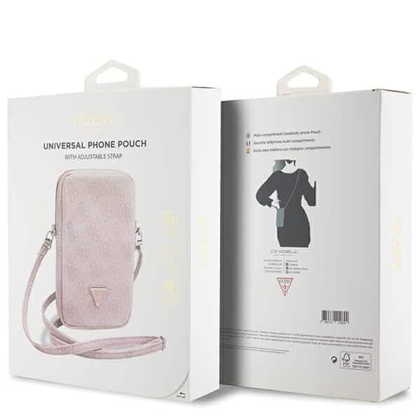 Guess Τσάντα GUWBZP4GFTSP ροζ/pink Zip 4G Triangle 5