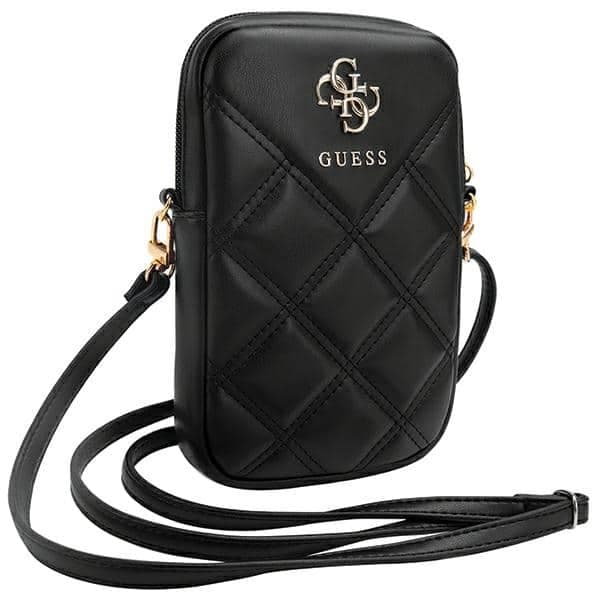 Guess Τσάντα GUWBZPSQSSGK μαύρο/black Zip Quilted 4G 3