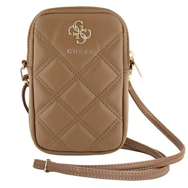 Guess Τσάντα GUWBZPSQSSGW καφέ/brown Zip Quilted 4G 2