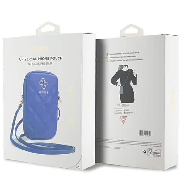 Guess Τσάντα GUWBZPSQSSGB μπλέ Zip Quilted 4G 5