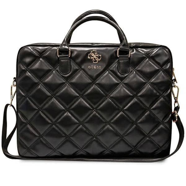 Guess Τσάντα GUCB15ZPSQSSGK 16" μαύρο/black Quilted 4G