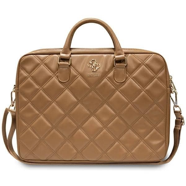 Guess Τσάντα GUCB15ZPSQSSGW 16" καφέ/brown Quilted 4G