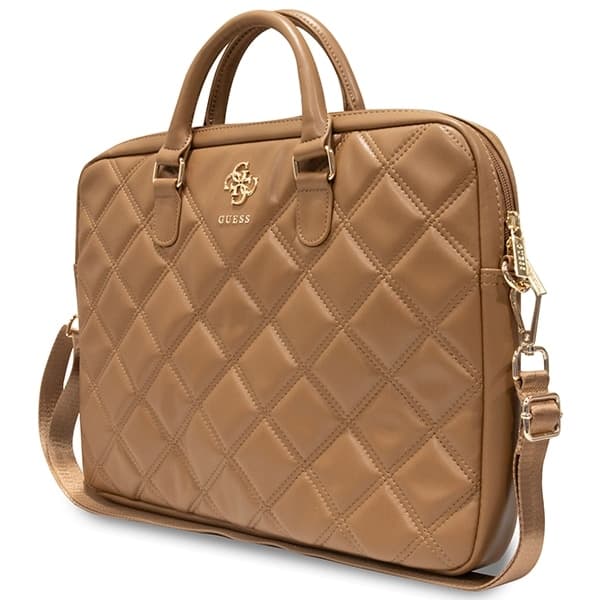Guess Τσάντα GUCB15ZPSQSSGW 16" καφέ/brown Quilted 4G 2