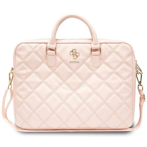 Guess Τσάντα GUCB15ZPSQSSGP 16" ροζ/pink Quilted 4G
