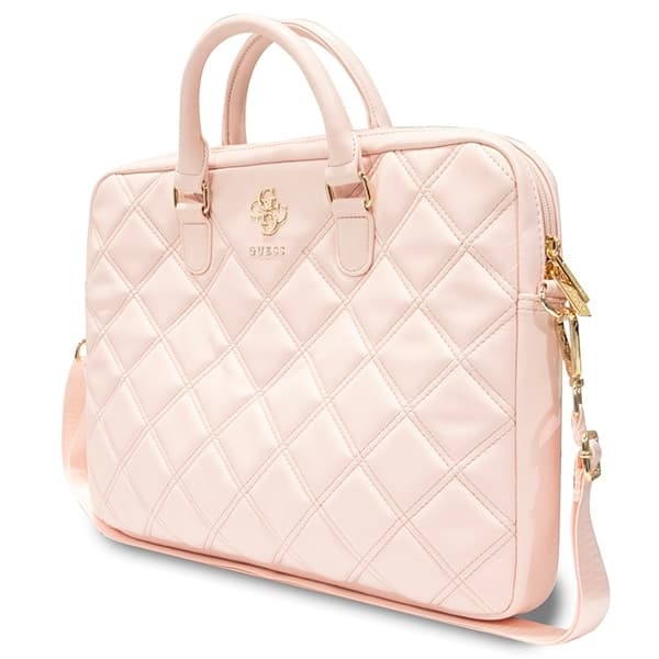 Guess Τσάντα GUCB15ZPSQSSGP 16" ροζ/pink Quilted 4G 2