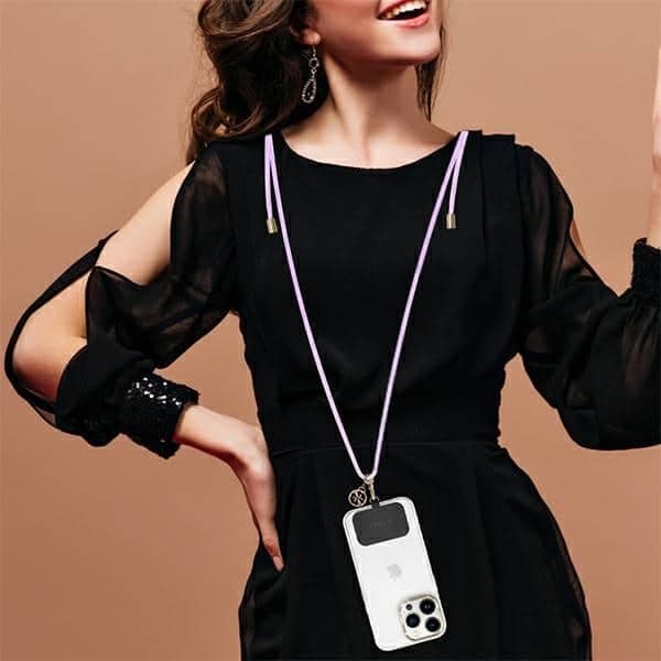 Guess GUOUCNMG4EU Universal CBDY Cord pasek liliowy/lila Nylon 4G Metal Charm 5