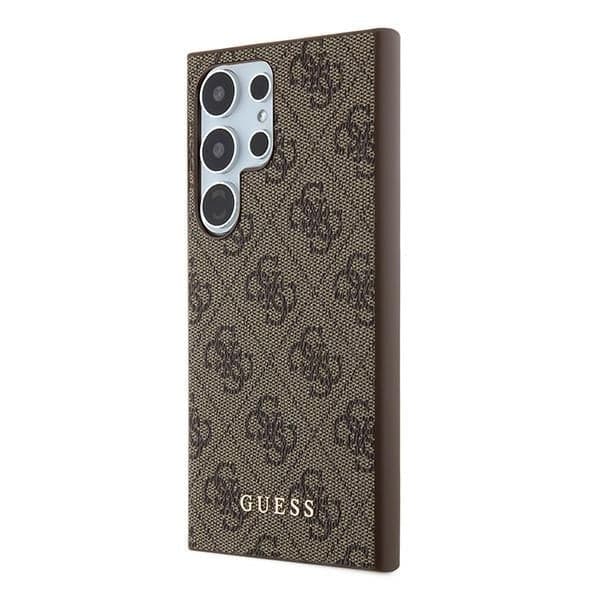 Guess 4G Metal Gold Logo - θήκη για Samsung Galaxy S24 Ultra - Καφέ 2