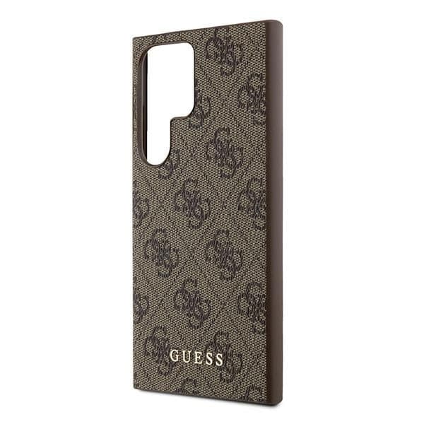 Guess 4G Metal Gold Logo - θήκη για Samsung Galaxy S24 Ultra - Καφέ 6