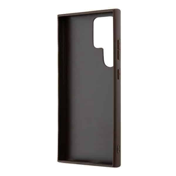 Guess 4G Metal Gold Logo - θήκη για Samsung Galaxy S24 Ultra - Καφέ 7