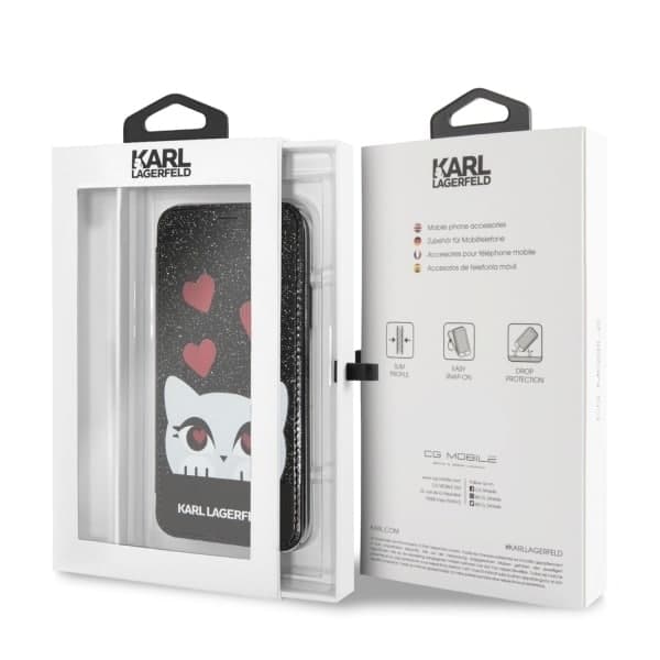 Karl Lagerfeld Valentine - θήκη για Apple iPhone X/Xs - Μαύρο 7