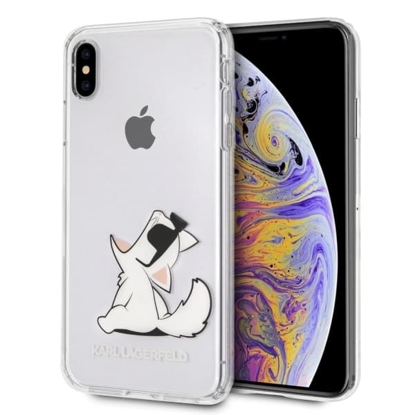 Karl Lagerfeld Choupette Fun - θήκη για Apple iPhone XS Max - Διάφανο