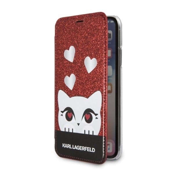 Karl Lagerfeld Valentine - θήκη για Apple iPhone X/XS - Κόκκινο 2