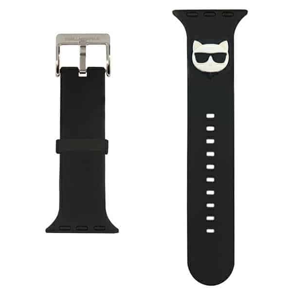 Karl Lagerfeld Choupette - θήκη για Apple Watch 42mm (1st gen) / 44mm 45mm 49mm SE (2022) Ultra - Μαύρο 2