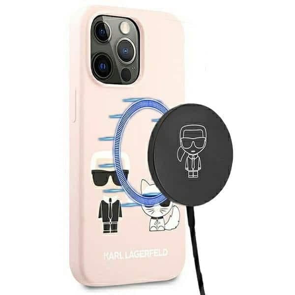 Karl Lagerfeld Karl & Choupette - θήκη για Apple iPhone 13 Pro / - Ροζ