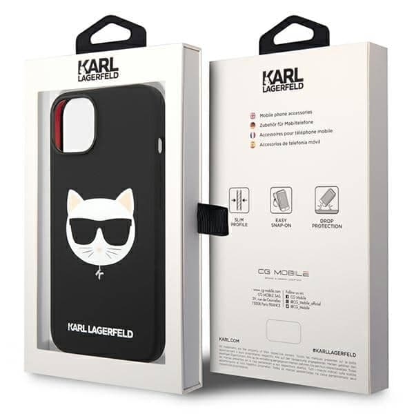 Karl Lagerfeld Silicone Choupette - Apple iPhone 14 Plus / 15 - Μαύρο 8