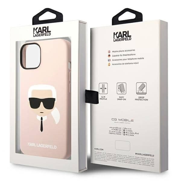 Karl Lagerfeld Silicone Karl`s Head - Apple iPhone 14 Plus / 15 - Ροζ 8