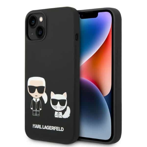 Karl Lagerfeld Silicone Karl & Choupette Magsafe - Apple iPhone 14 Plus / 15 - Μαύρο