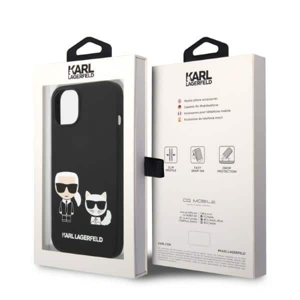 Karl Lagerfeld Silicone Karl & Choupette Magsafe - Apple iPhone 14 Plus / 15 - Μαύρο 8