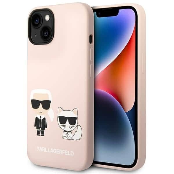 Karl Lagerfeld Silicone Karl & Choupette Magsafe - Apple iPhone 14 Plus / 15 - Ροζ