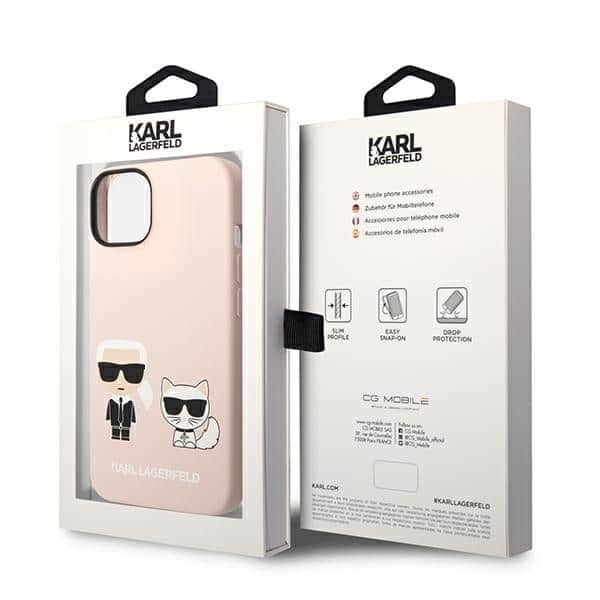 Karl Lagerfeld Silicone Karl & Choupette Magsafe - Apple iPhone 14 Plus / 15 - Ροζ 8
