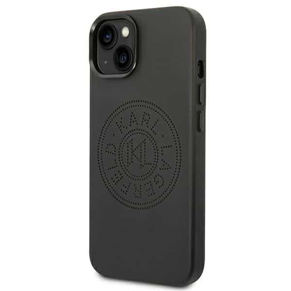 Karl Lagerfeld Leather Perforated Logo - θήκη για Apple iPhone 14 Plus - Μαύρο 2