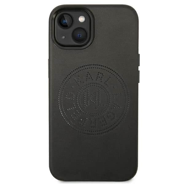 Karl Lagerfeld Leather Perforated Logo - θήκη για Apple iPhone 14 Plus - Μαύρο 3