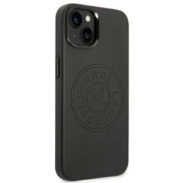 Karl Lagerfeld Leather Perforated Logo - θήκη για Apple iPhone 14 Plus - Μαύρο 4