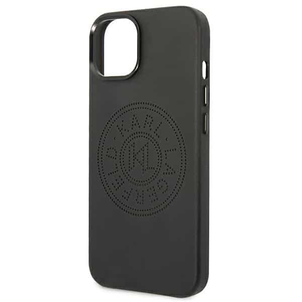 Karl Lagerfeld Leather Perforated Logo - θήκη για Apple iPhone 14 Plus - Μαύρο 6