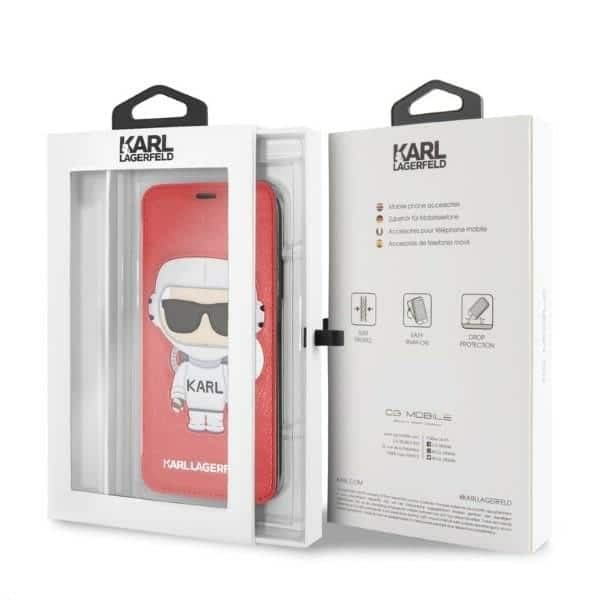 Karl Lagerfeld Karl Space Cosmonaut - θήκη για Apple iPhone X/ XS - Κόκκινο 6