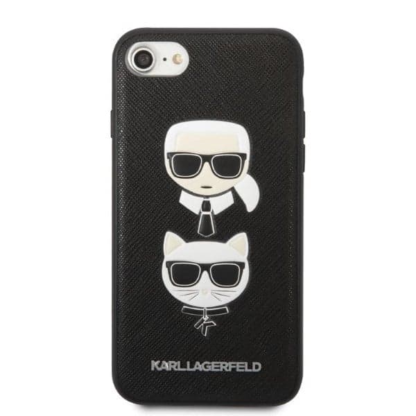 Karl Lagerfeld Saffiano Karl&Choupette Head - θήκη για Apple iPhone 7 / 8 SE (2020) (2022) - Μαύρο 3