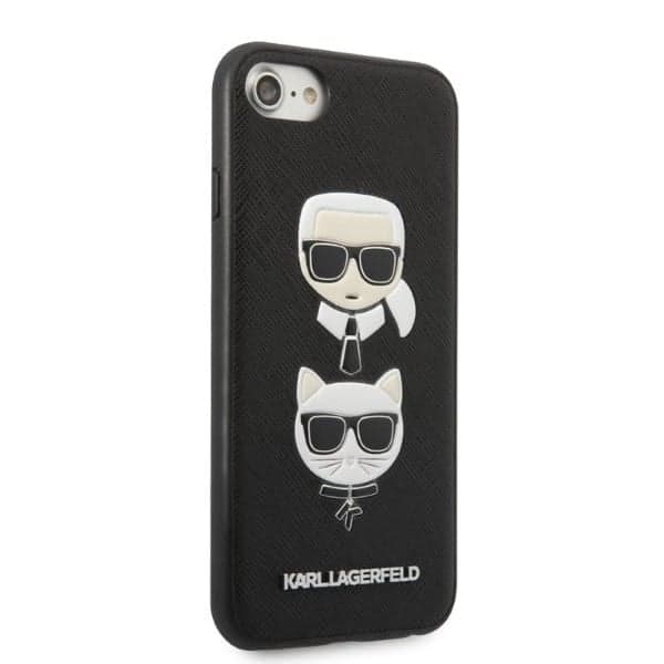 Karl Lagerfeld Saffiano Karl&Choupette Head - θήκη για Apple iPhone 7 / 8 SE (2020) (2022) - Μαύρο 4
