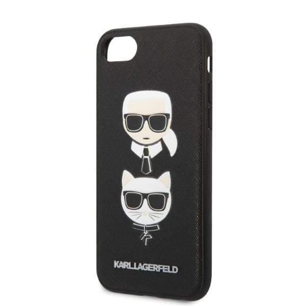 Karl Lagerfeld Saffiano Karl&Choupette Head - θήκη για Apple iPhone 7 / 8 SE (2020) (2022) - Μαύρο 6