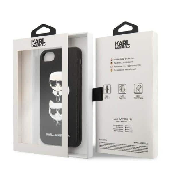 Karl Lagerfeld Saffiano Karl&Choupette Head - θήκη για Apple iPhone 7 / 8 SE (2020) (2022) - Μαύρο 8