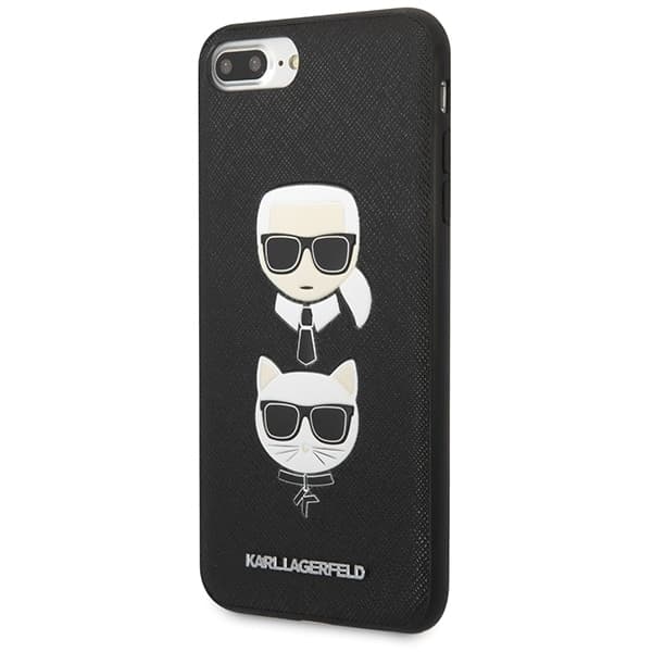 Karl Lagerfeld Saffiano Karl&Choupette - θήκη για Apple iPhone 7 Plus / 8 - Μαύρο 2