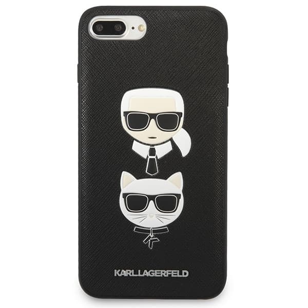 Karl Lagerfeld Saffiano Karl&Choupette - θήκη για Apple iPhone 7 Plus / 8 - Μαύρο 3
