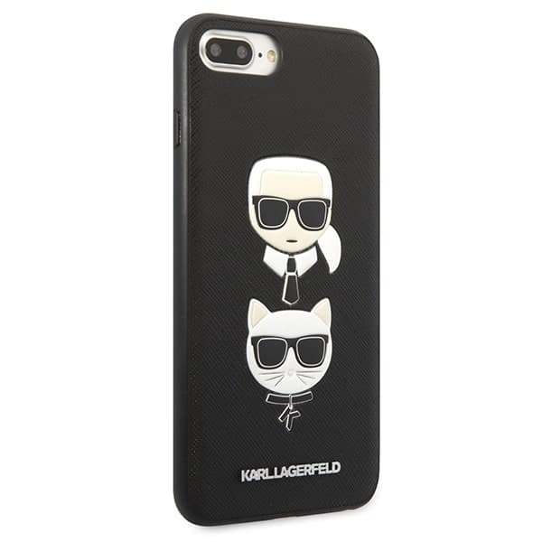 Karl Lagerfeld Saffiano Karl&Choupette - θήκη για Apple iPhone 7 Plus / 8 - Μαύρο 4